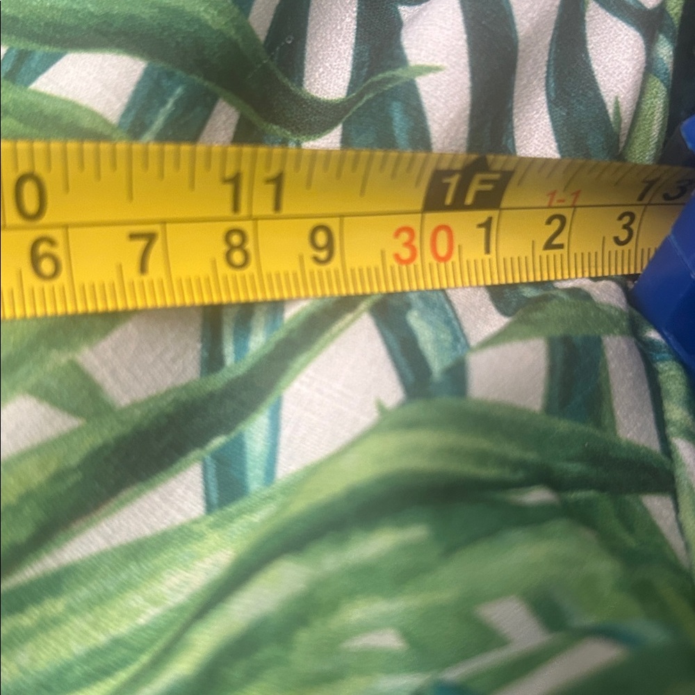 Luxxel Green Leaf Print Dress(adjustable straps) - Picture 9 of 10
